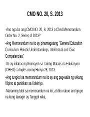 cmo 20 series of 2013 pdf|CHED Memorandum Order 20, S. 2013. .